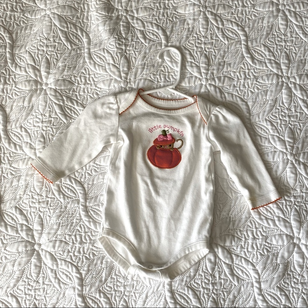 Vintage Gymboree little pumpkin onesie
